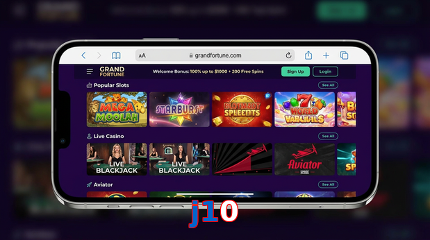 Main screen of J10 ios page for PK players